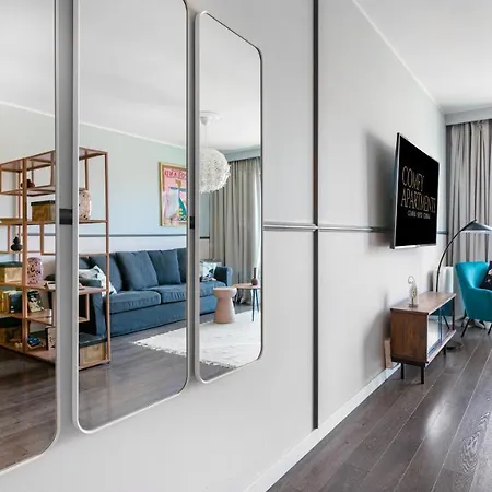 شقة Waterlane W Oknami Na Rzeke - Marina View - Comfy *