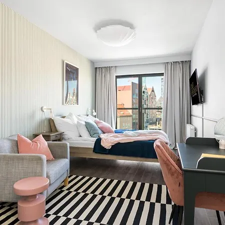 Waterlane W Oknami Na Rzeke - Marina View - Comfy * Гданьск