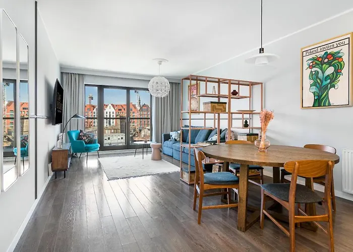 Waterlane W Oknami Na Rzeke - Marina View - Comfy * Gdańsk