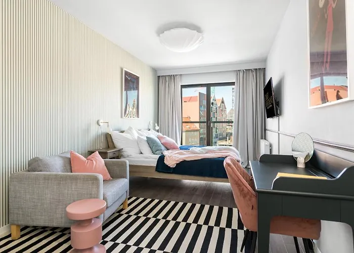 Waterlane W Oknami Na Rzeke - Marina View - Comfy * グダニスク